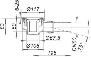 DALLMER ORIO Ablaufgehäuse Dallmer - DALLMER ORIO Ablaufgehäuse