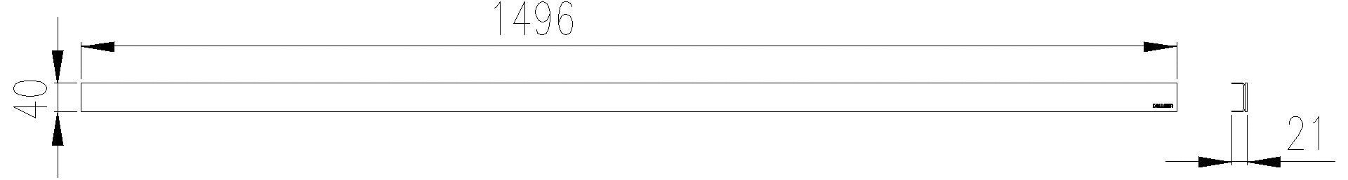Dallmer - DALLMER Abdeckung CeraLine Design matt, 1500 mm