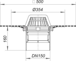 DALLMER DallBit Dachablauf 62 D Dallmer - DALLMER DallBit Dachablauf 62 D