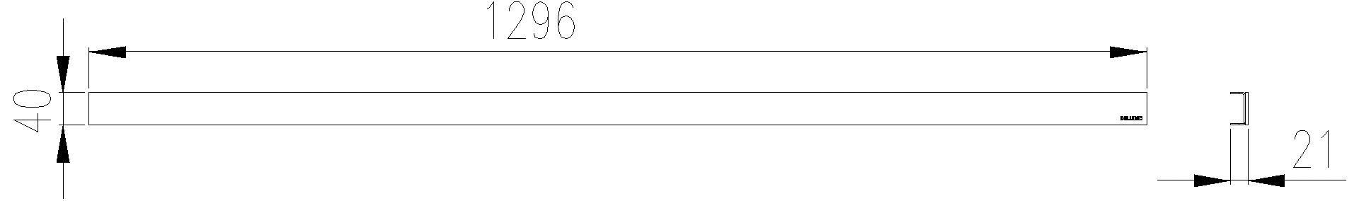 Dallmer - DALLMER Abdeckung CeraLine Design matt, 1300 mm