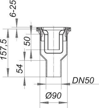 DALLMER ORIO Ablaufgehäuse V Dallmer - DALLMER ORIO Ablaufgehäuse V (GTIN: 4001636160027, HAN: 160027)