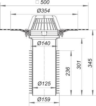 DALLMER Sanierungs-Dachablauf 63 T Dallmer - DALLMER Sanierungs-Dachablauf 63 T