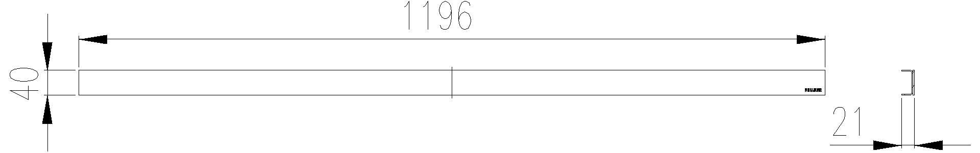 Dallmer - DALLMER Abdeckung CeraLine Design matt, 1200 mm