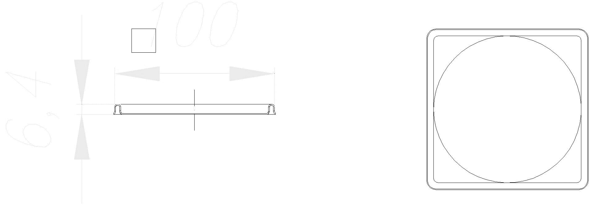DALLMER RENO-Rahmen, 100 x 100 mm