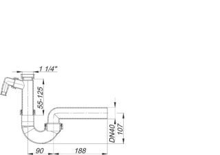 DALLMER Röhren-Siphon Dallmer - DALLMER Röhren-Siphon