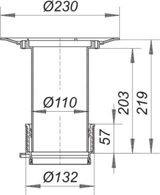 DALLMER Aufstockelement 85 Dallmer - DALLMER Aufstockelement 85