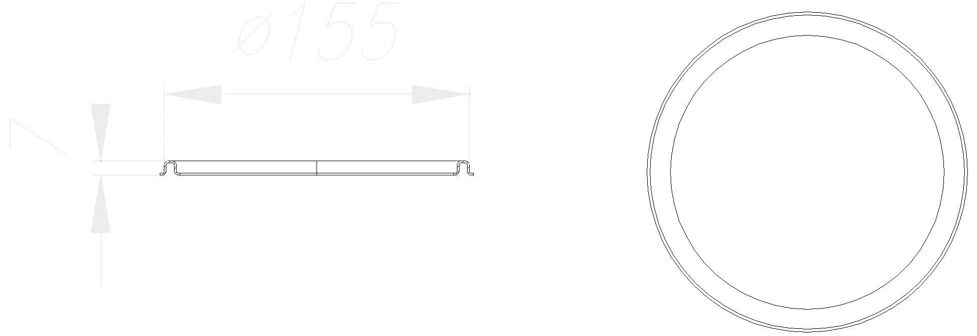 Dallmer - DALLMER RENO-Rahmen, rund, d: 155 mm