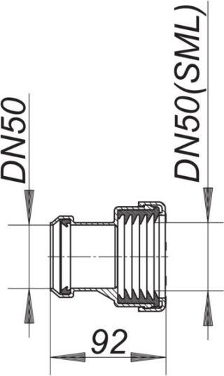 DALLMER HT/SML-Rohrverbinder Dallmer - DALLMER HT/SML-Rohrverbinder