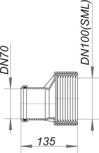 DALLMER HT/SML-Rohrverbinder Dallmer - DALLMER HT/SML-Rohrverbinder