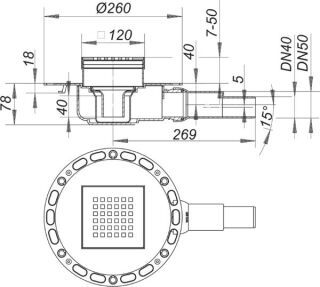 DALLMER TistoPlan Bodenablauf Dallmer - DALLMER TistoPlan Bodenablauf