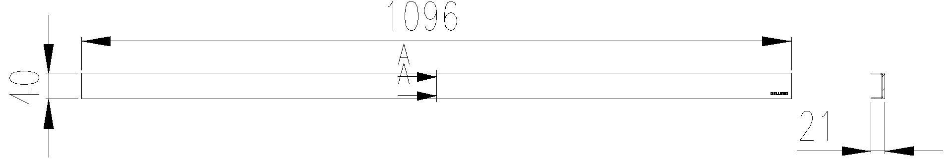 DALLMER Abdeckung CeraLine Design Edelstahl poliert, 1100 mm