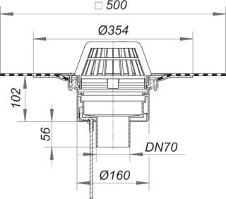 DALLMER DallBit Dachablauf 62 D Dallmer - DALLMER DallBit Dachablauf 62 D