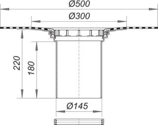 DALLMER Aufstockelement 550 Dallmer - DALLMER Aufstockelement 550