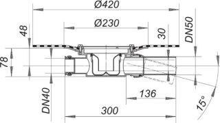 DALLMER Serie 10 Ablaufgehäuse 42 Dallmer - DALLMER Serie 10 Ablaufgehäuse 42