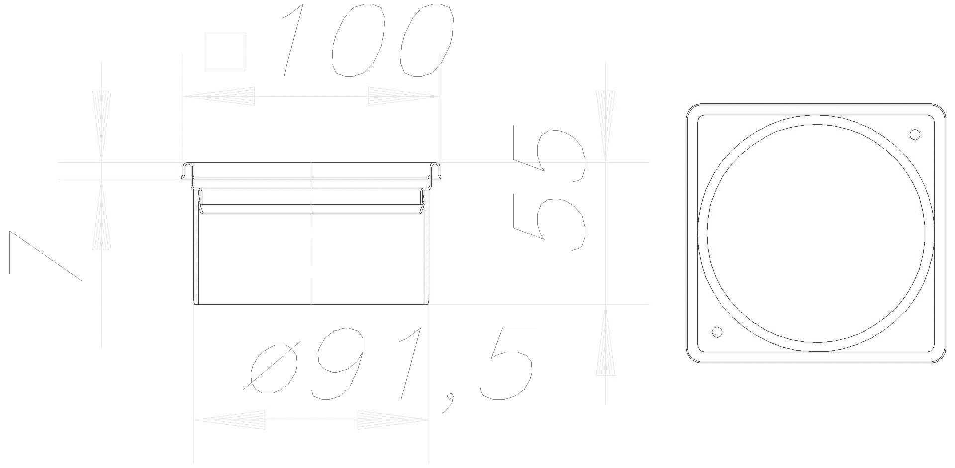 DALLMER Aufsatzrahmen V, S 10/100