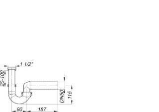 DALLMER Röhren-Siphon Dallmer - DALLMER Röhren-Siphon