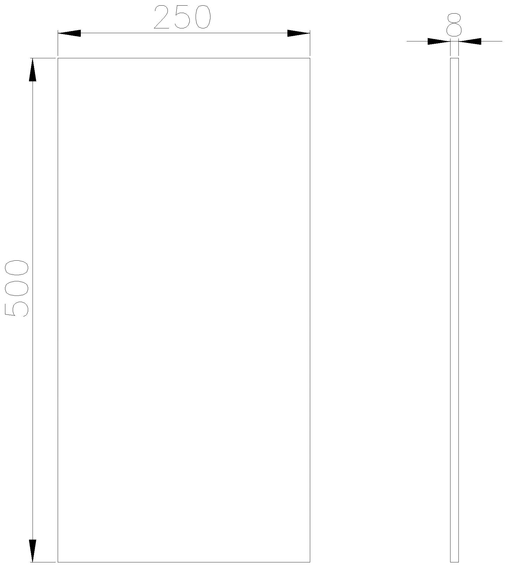 Dallmer - DALLMER Schallschutzelement CeraLine, 500 x 250 mm
