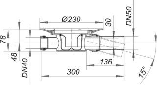 DALLMER Serie 10 Ablaufgehäuse 42 Dallmer - DALLMER Serie 10 Ablaufgehäuse 42