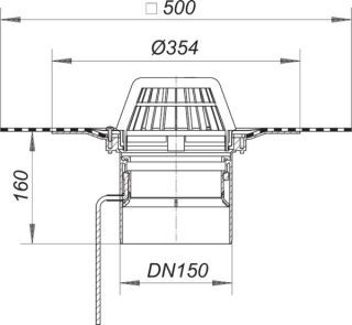 DALLMER DallBit Dachablauf 62 D Dallmer - DALLMER DallBit Dachablauf 62 D