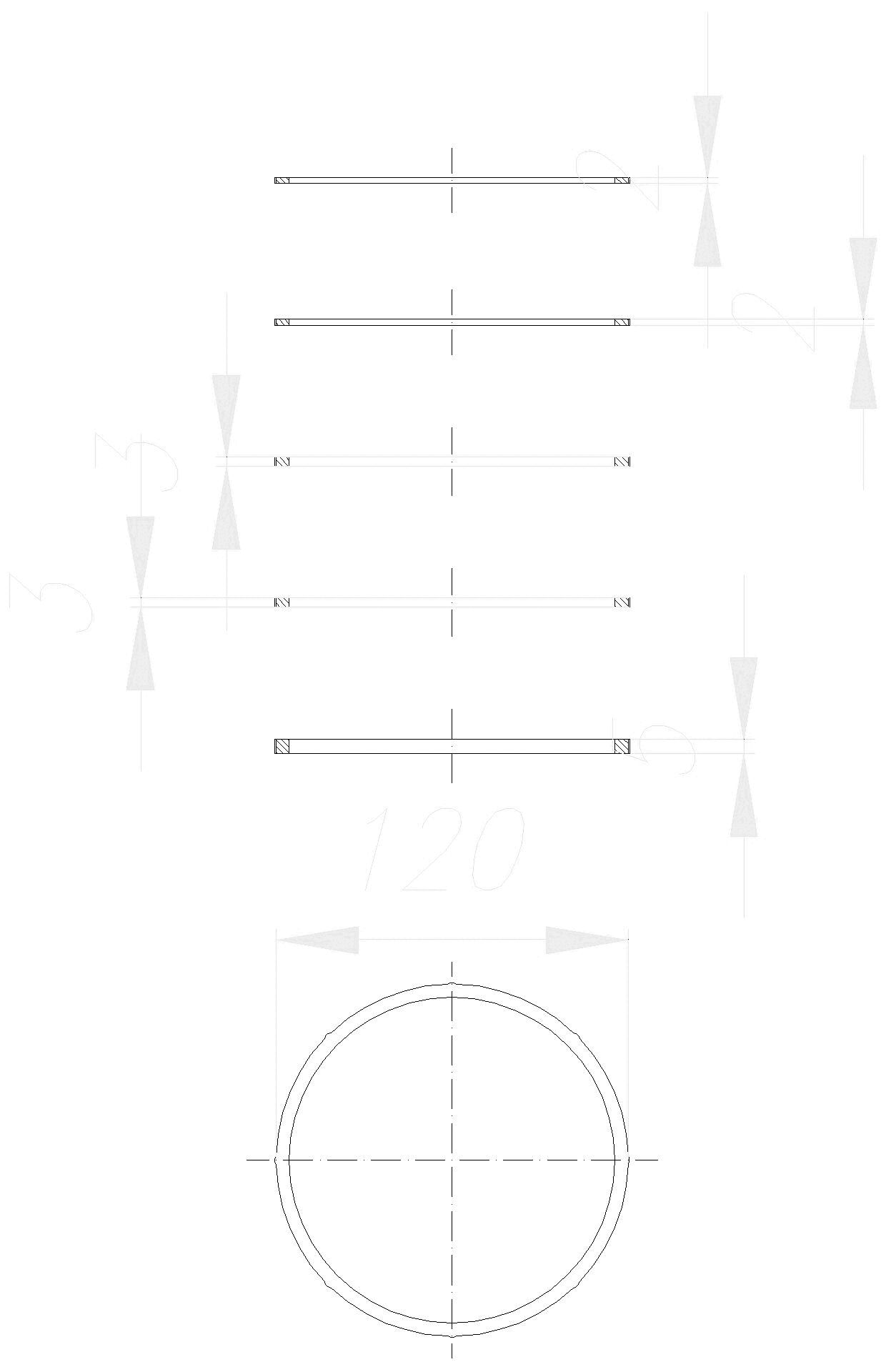 DALLMER Tragrahmen-Set N, d: 120 mm