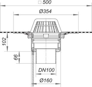 DALLMER DallBit Dachablauf 62 D Dallmer - DALLMER DallBit Dachablauf 62 D