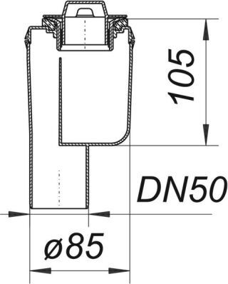 DALLMER TELOS V Ablaufgehäuse Dallmer - DALLMER TELOS V Ablaufgehäuse (GTIN: 4001636150028, HAN: 150028)