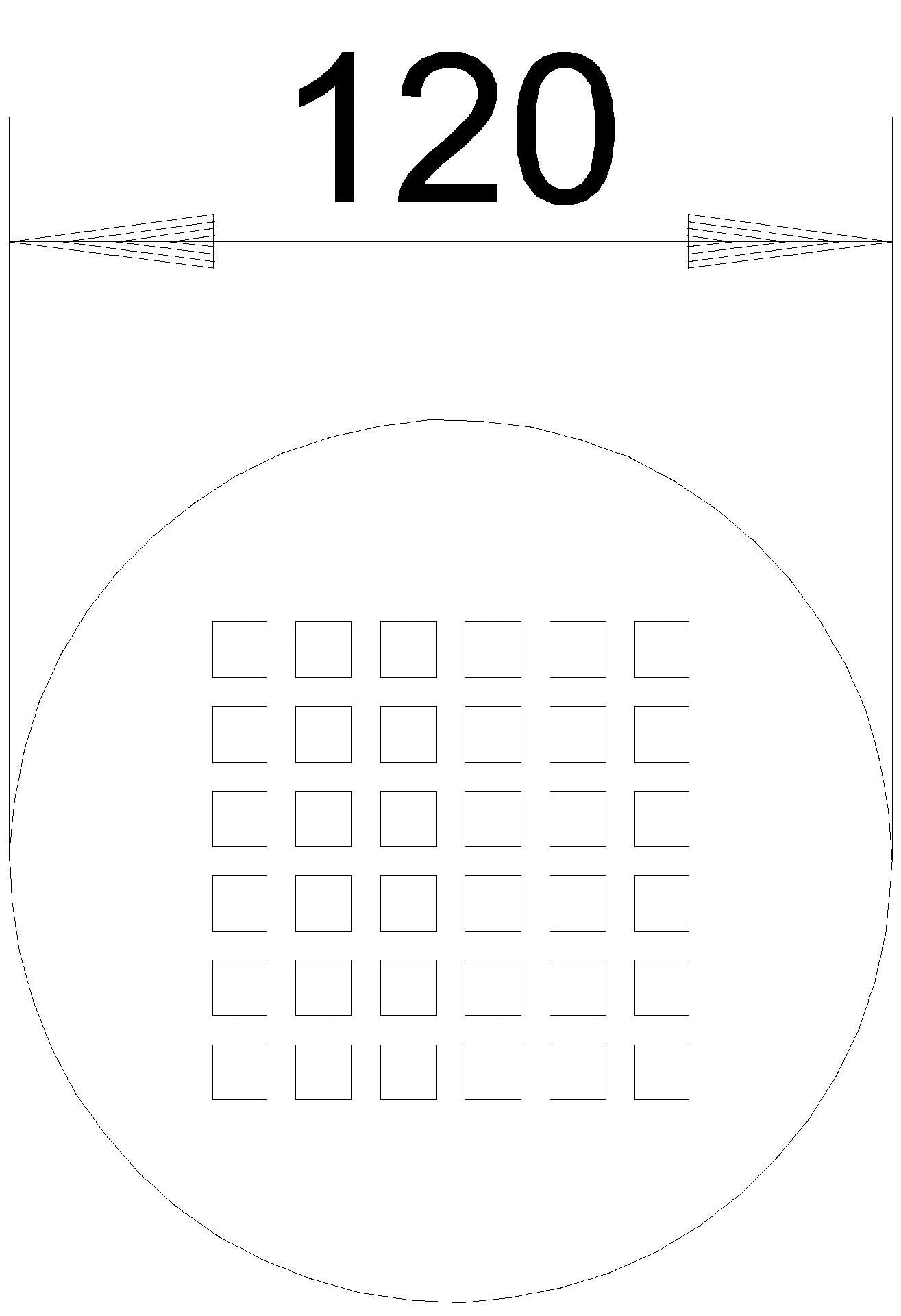 Dallmer - DALLMER Rost Quadra, d: 120 mm