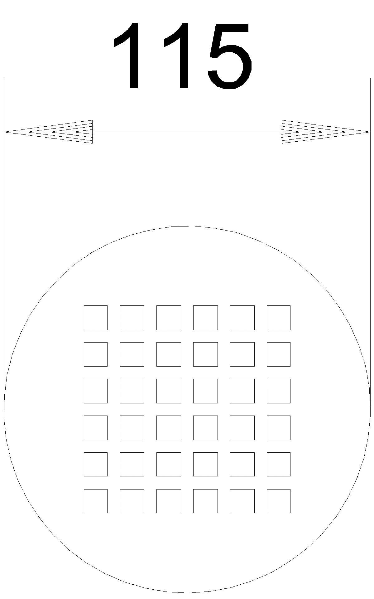 Dallmer - DALLMER Rost Quadra, d: 115 mm