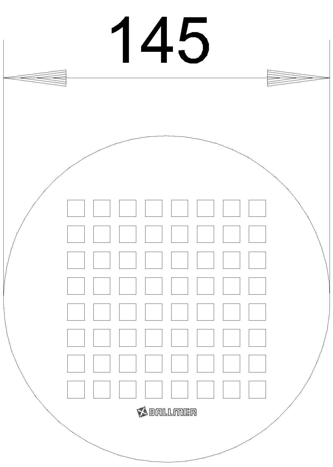 DALLMER Rost Quadra, d: 145 mm