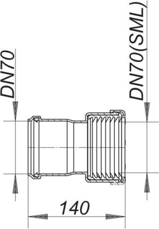DALLMER HT/SML-Rohrverbinder Dallmer - DALLMER HT/SML-Rohrverbinder