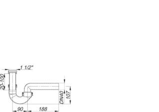 DALLMER Röhren-Siphon Dallmer - DALLMER Röhren-Siphon