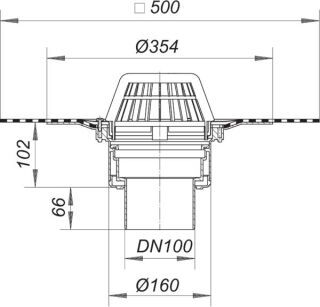 DALLMER DallBit Dachablauf 62 D Dallmer - DALLMER DallBit Dachablauf 62 D
