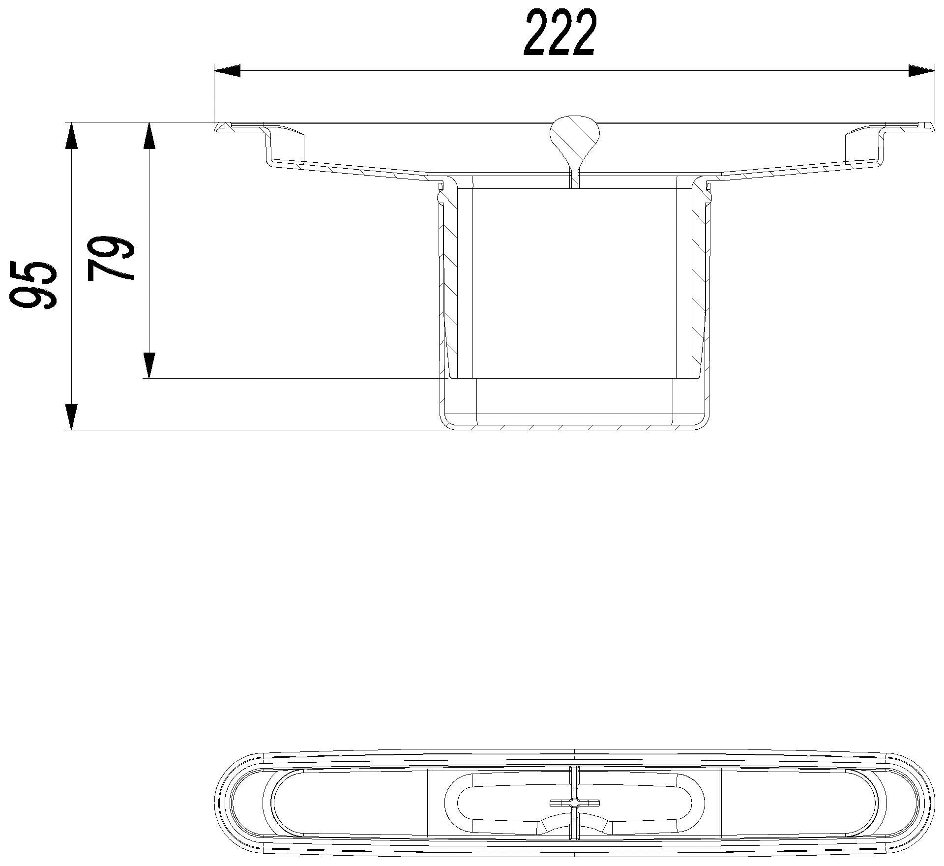 DALLMER Geruchsverschluss DallFlex 2.0 senkrecht