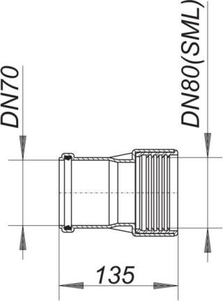 DALLMER HT/SML-Rohrverbinder Dallmer - DALLMER HT/SML-Rohrverbinder