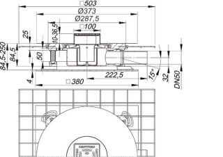 DALLMER Schallschutzablauf CeraDrain Select Dallmer - DALLMER Schallschutzablauf CeraDrain Select (GTIN: 4001636518392, HAN: 518392)
