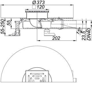 DALLMER DallDrain Select Plan Bodenablauf Dallmer - DALLMER DallDrain Select Plan Bodenablauf
