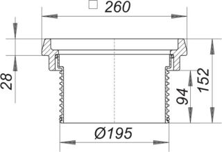 DALLMER Aufsatzrahmen 608 Dallmer - DALLMER Aufsatzrahmen 608