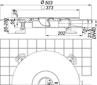DALLMER CeraDrain Plan Ablaufgehäuse  Dallmer - DALLMER CeraDrain Plan Ablaufgehäuse  (GTIN: 4001636518439, HAN: 518439)