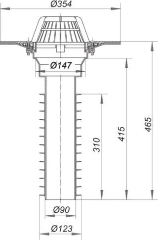 DALLMER Sanierungs-Dachablauf 63 T Dallmer - DALLMER Sanierungs-Dachablauf 63 T