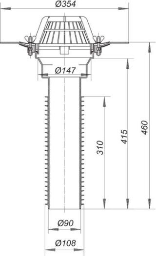 DALLMER Sanierungs-Dachablauf 63 T Dallmer - DALLMER Sanierungs-Dachablauf 63 T