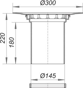 DALLMER Aufstockelement 550 Dallmer - DALLMER Aufstockelement 550