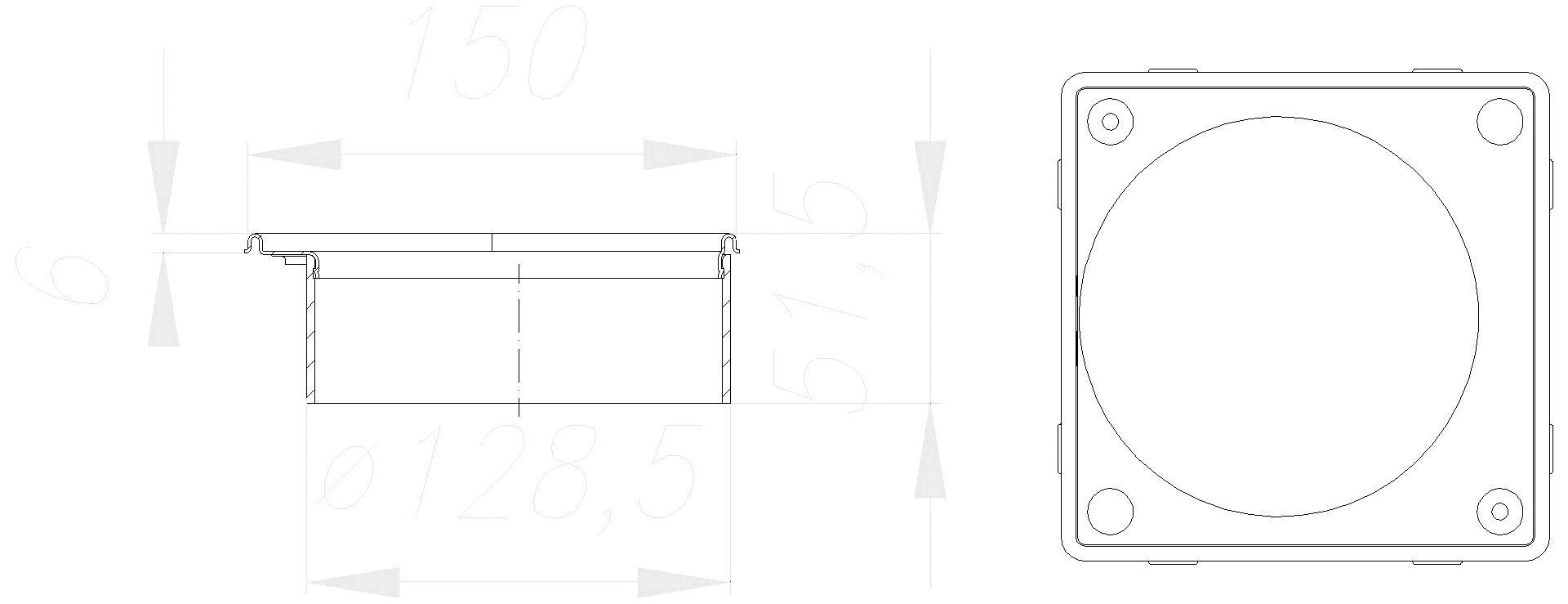 DALLMER Aufsatzrahmen V, S 15/150