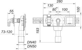 DALLMER Wandeinbau-Waschgeräte-Siphon 406 Dallmer - DALLMER Wandeinbau-Waschgeräte-Siphon 406