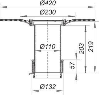 DALLMER Aufstockelement 85 Dallmer - DALLMER Aufstockelement 85