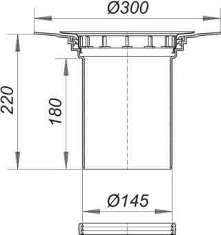 DALLMER Aufstockelement 550 Dallmer - DALLMER Aufstockelement 550