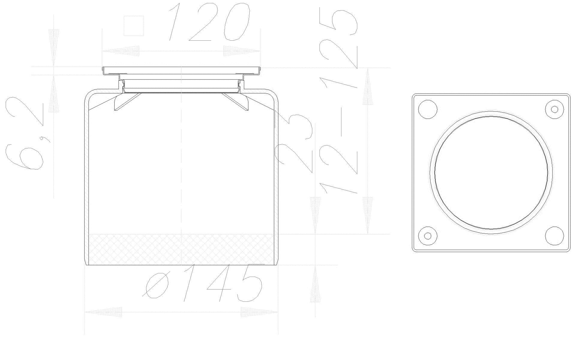 Dallmer - DALLMER Aufsatzrahmen, d: 120 mm