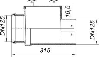 DALLMER Reinigungsrohr Stausafe Dallmer - DALLMER Reinigungsrohr Stausafe
