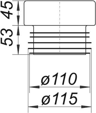 DALLMER WC-Verbinder Dallmer - DALLMER WC-Verbinder