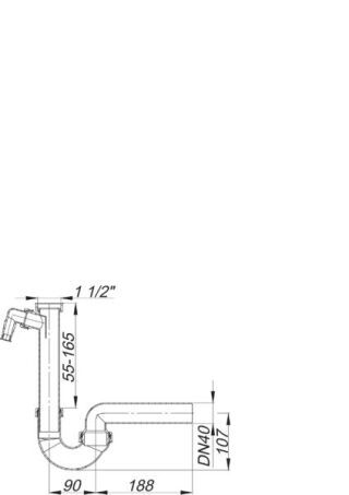 DALLMER Röhren-Siphon Dallmer - DALLMER Röhren-Siphon