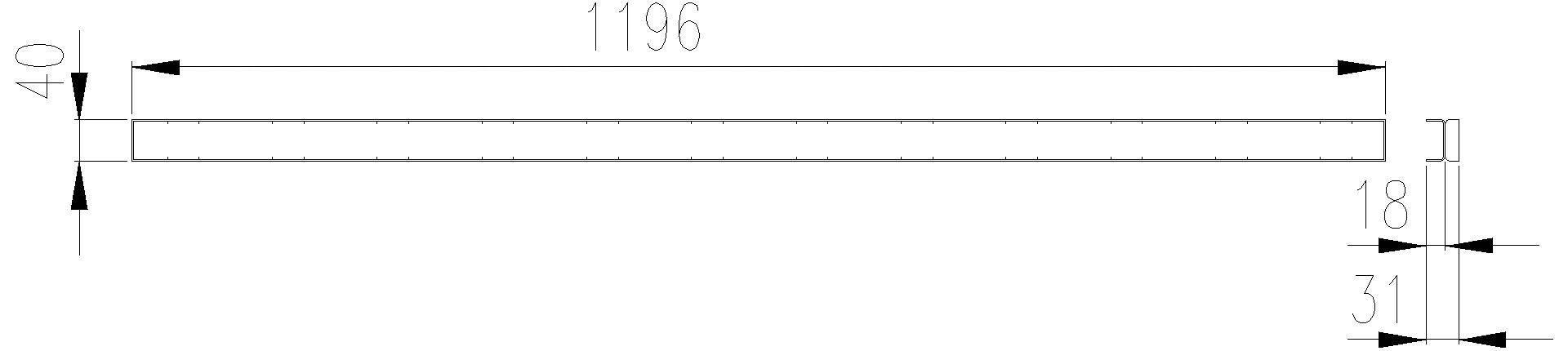 DALLMER Abdeckung CeraLine Individual, 1200 mm